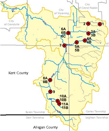 Buck Creek site map